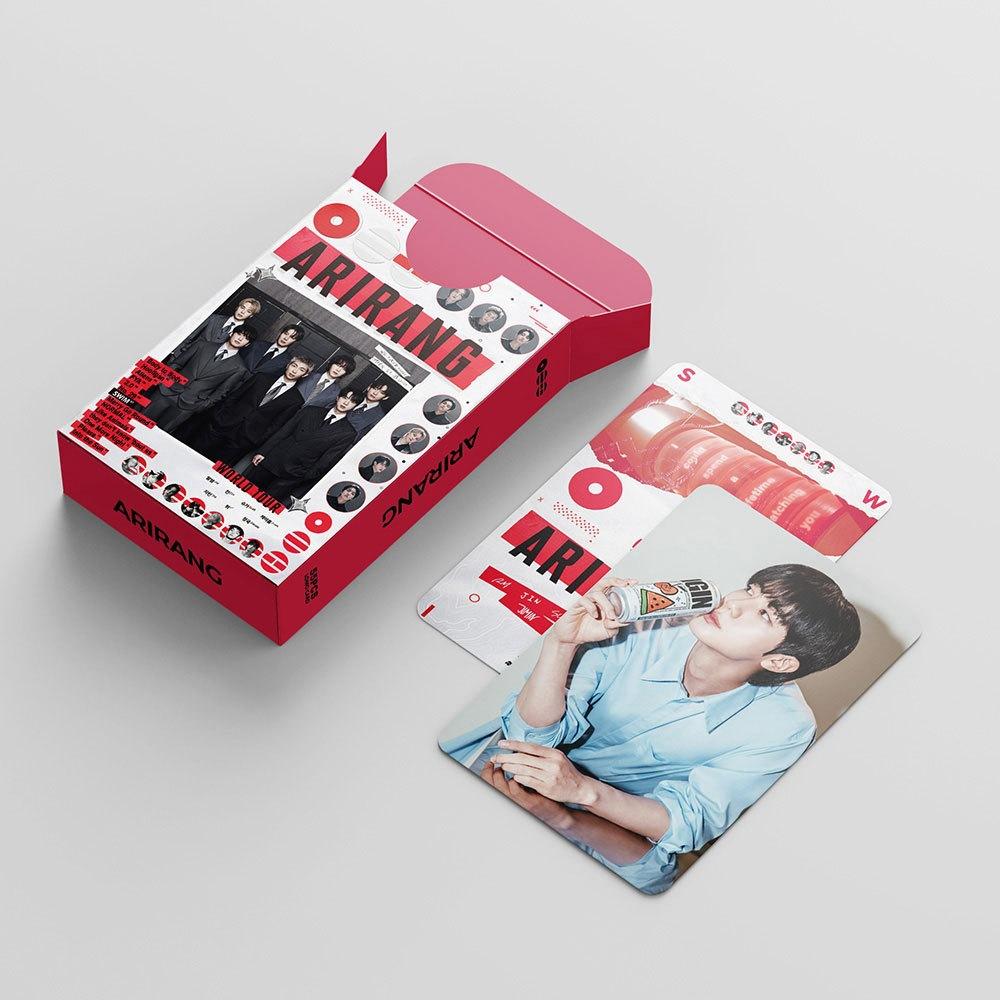 55pcs BTS Photocards Set Arirang World Tour Edition, Kpop Lomo Cards Album Photo Postcards Merchandise, Collectible Fan Gift for ARMY