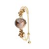 Time100 Japanese Quartz Bracelet Polyhedron Glass Crystal Gift Box Included Women's Watch, Movement, Style, Band, Waterproof, (Coffee Brown)