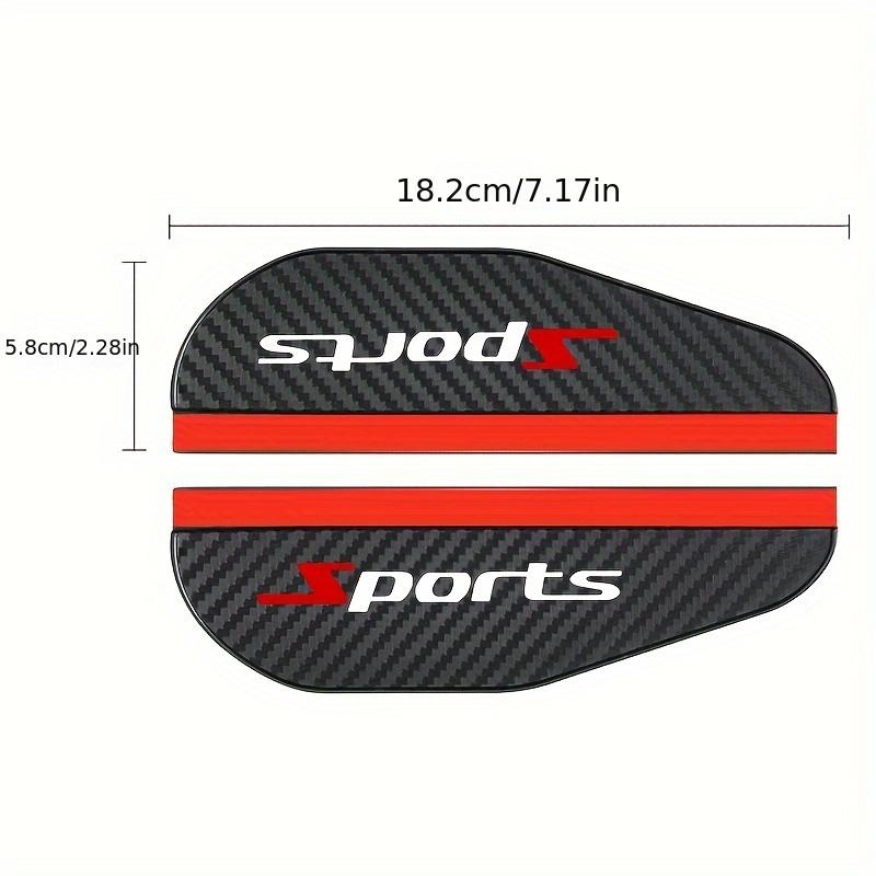 1 Pair Carbon Fiber Rearview Mirror Rain Guards Weatherproof Sun Visors for Enhanced Visibility, Vehicles Mirror Accessory
