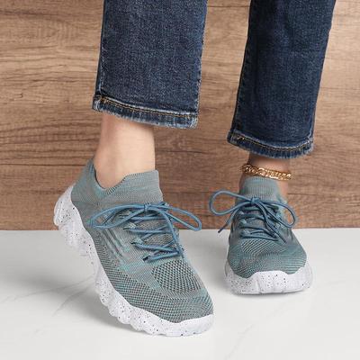 Atmungsaktive Strick-Sportschuhsocken für Damen in Übergröße - Einfaches Anziehen