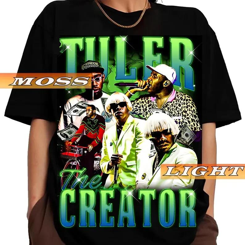Винтажная поддельная футболка Tyler The Creator Музыкальный тур Tyler The Creator AN64850 XXXL