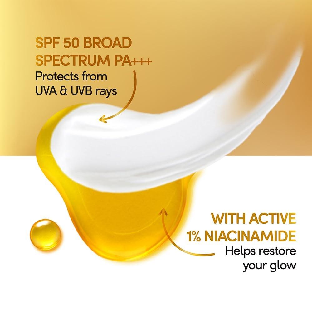 Pond's Sun Miracle SPF 50 PA+++ Sunscreen Body Lotion 90ml No White Cast, Lightweight Daily UV Protection with 1% Niacinamide