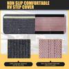 RV Step Covers 4 Packs, RV Stair Covers for Mobile Home and Camper, Camper Step Covers, Non Slip RV Step Rug Carpet Outside, Waterproof, Glow In The