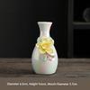 Hand-sculpted flower ceramic vase, ceramic hand-sculpted flower vase, desktop dried flower arrangement decoration