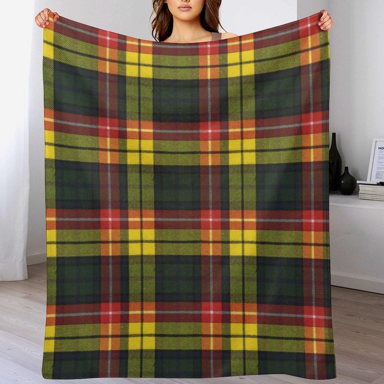 

Buchanan M Original Scottish Tartan Throw Blanket Easy Care Comfortable Blanket for Couch 102x76cm(40x30in)