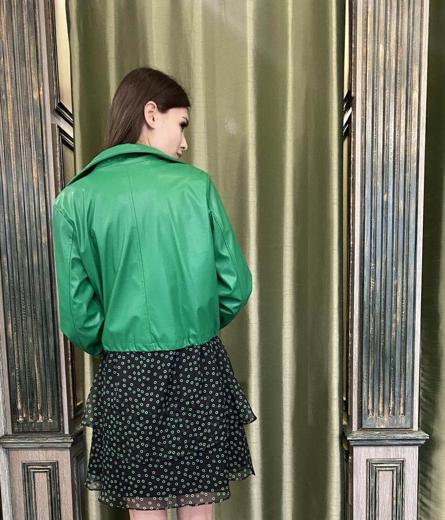 Set Jacket + Dress Phardi 7275 36 Green with Black