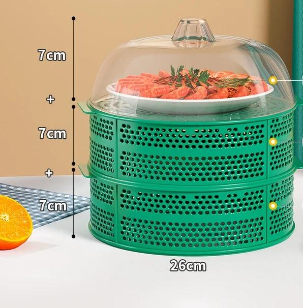 

Прозрачный пыленепроницаемый чехол для стеллажа для хранения - Многослойный многофункциональный бытовой чехол Практичная защита овощей и остатков