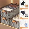 1PC No lid suitcase organizer Foldable Style Storage Basket with Handle Bedroom Dormitory Desktop Storage Box