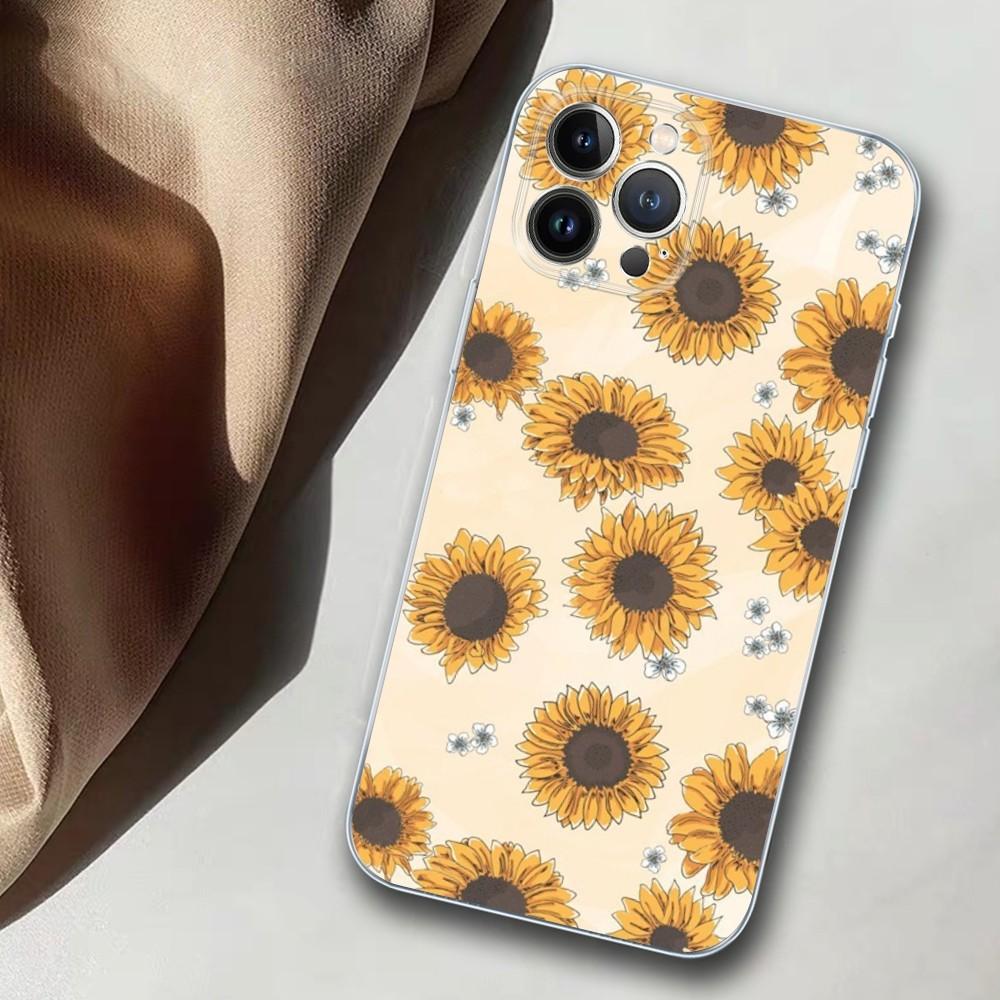 Sunflower Phone Case For iPhone 14 11 12 13 Mini Pro XS Max Cover 6 7 8 Plus X XR SE 2020 Funda Shell