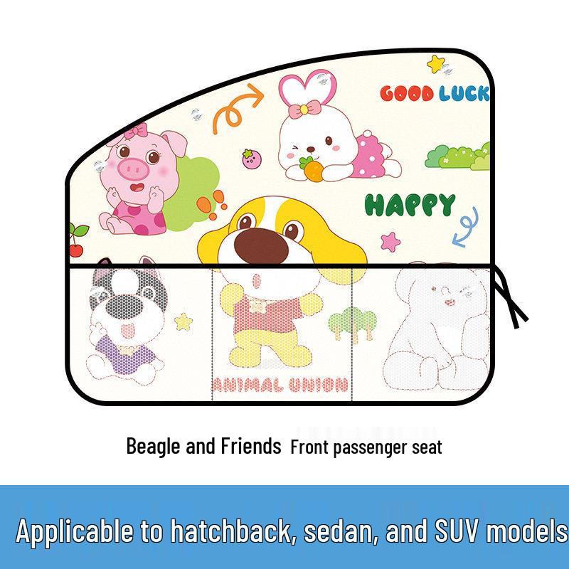 Car Sunshade Suction Cup Curtains for Baby & Toddler Sleep Privacy