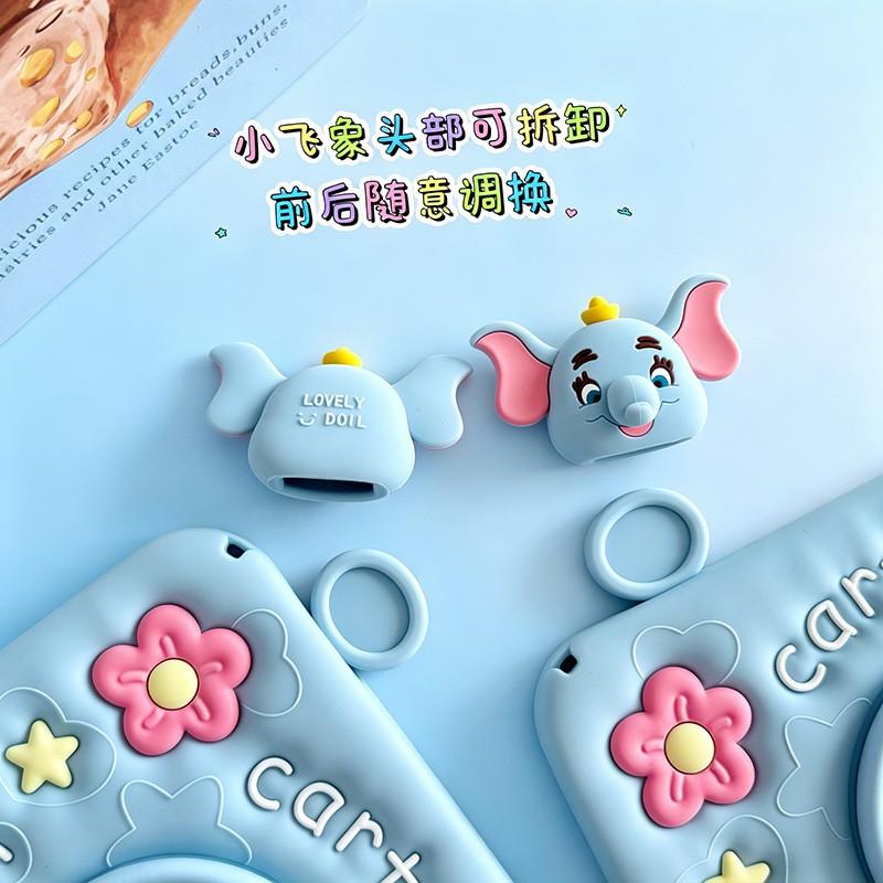 Silicone Tablet Case MatePad 11.5S 12.2 10.4 Air SE With 360 Rotating Stand Cartoon Elephant Design Soft Full Cover
