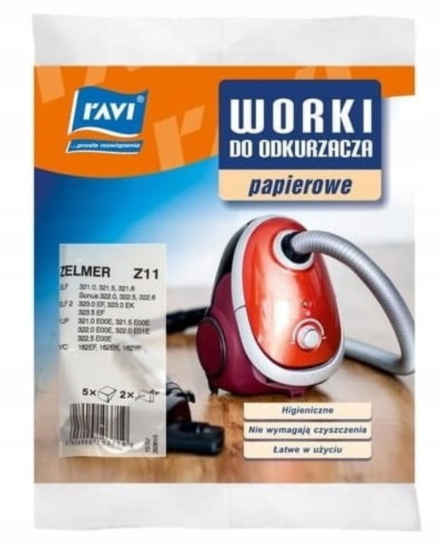 Sacs aspirateur 2 filtres Z11 Zelmer 5 pièces