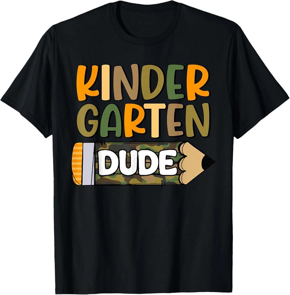 Funny Kindergarten Dude Back To School Teacher Kids Boys T- Shirt