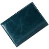 RenLianyi Men's Business Card Holder, Genuine Leather, Slim Bi-fold with Snap Button, Large Capacity (50 Cards), Anti-Skimming, Stylish, RFID-Proof,