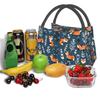 Cute Woodland Foxes Thermal Lunch Bag for Women Girls Kids Reusable Insulated Lunch Box for Work Picnic Travel School Gifts