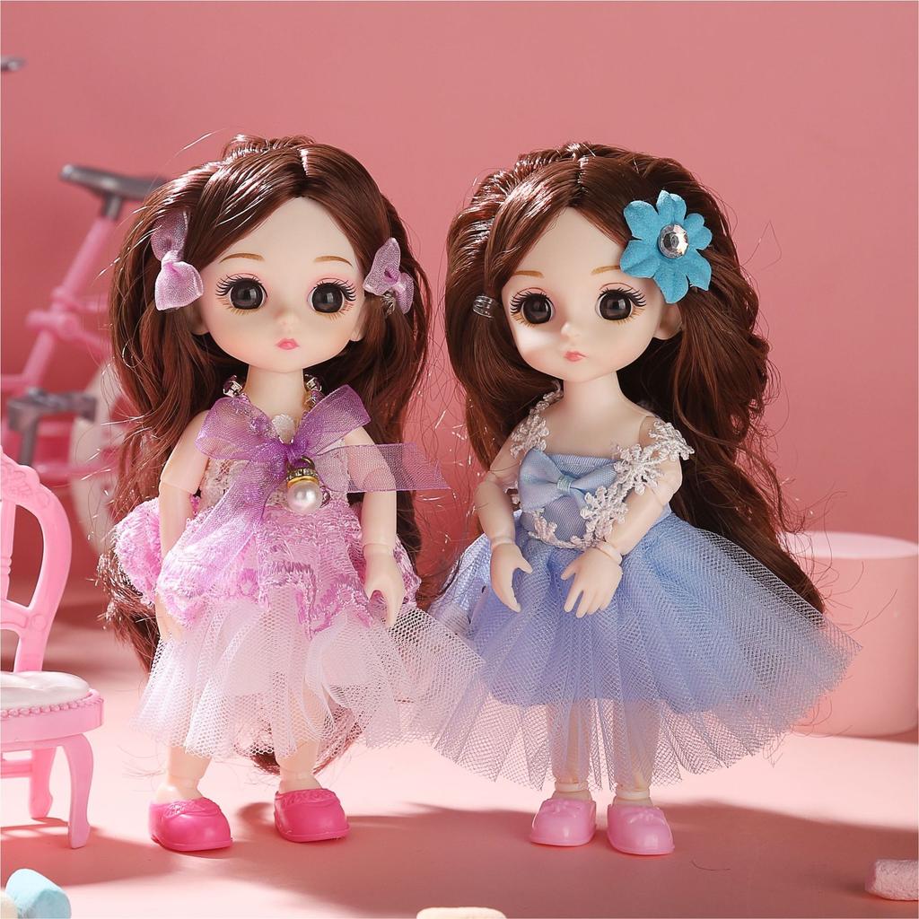 17cm Music Dress Up Doll Princess Gift Box Suit Little Girl Toy Holiday Gift Bjd Doll Wholesale