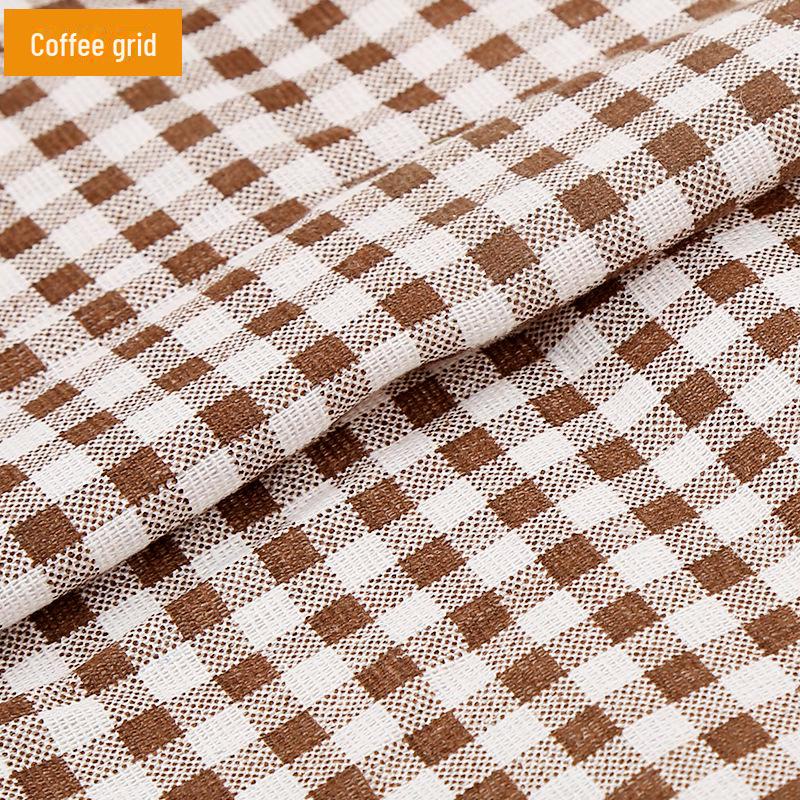 Floral Plaid Cotton-Linen Fabric for Tablecloths, Curtains, Sofas, and DIY Projects