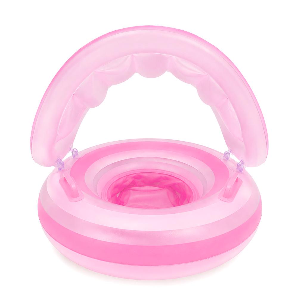 Xiao Lv Inflatable Baby Swim Ring with Removable Sunshade Canopy