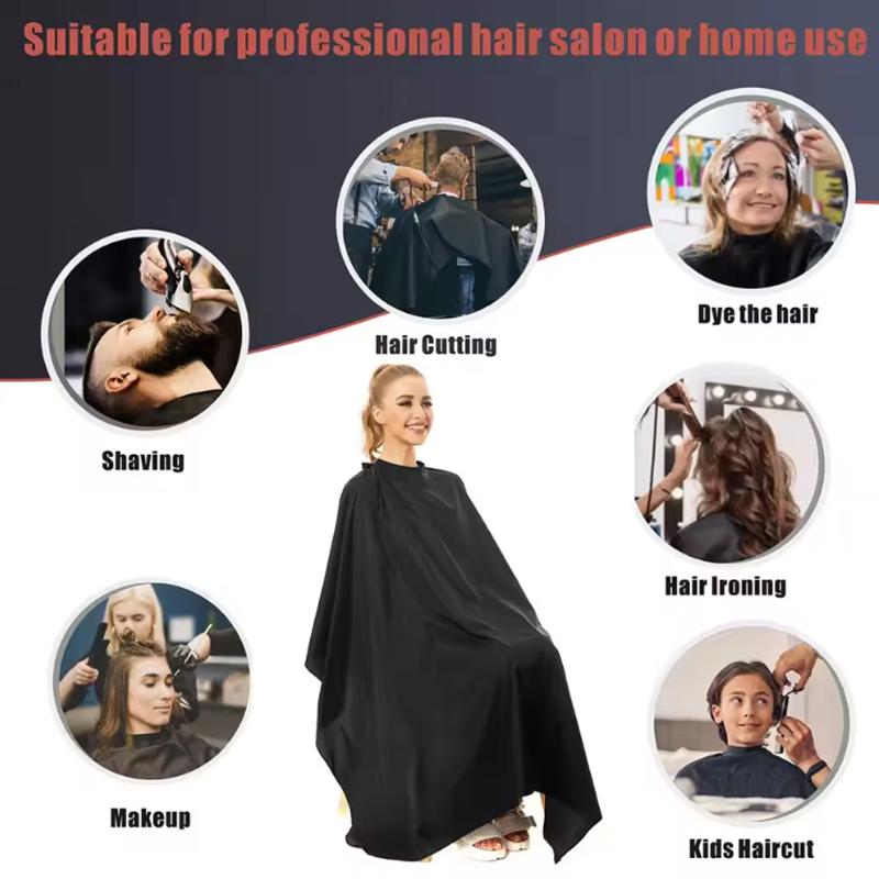 Professional Hairdressing Hair Cutting Cape With Adjustable Snap Closure Salon Barber Cape 140*120cm Waterproof Hairdressing·