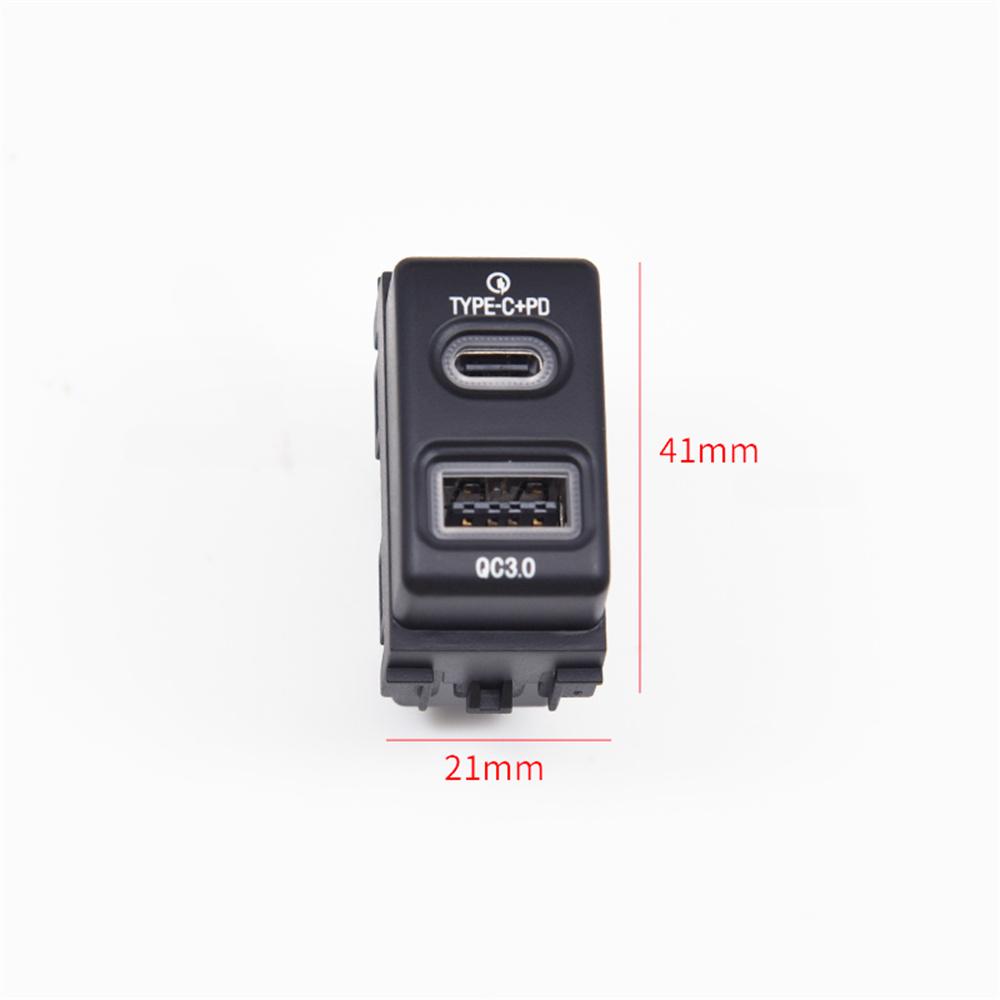 18W Car Charger Type-C+QC3.0 Fast Charging Fit For Nissan Patrol Y61 Y62 Altinma