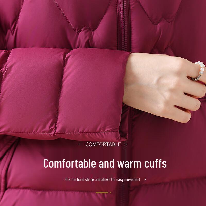 XueZhongFei Women's Stand Collar Thickened Down Jacket