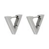 Stainless Steel Earrings Geometric Shapes Triangle/Heart/Rectangle Fade-Resistant Hypoallergenic Nickel-Free Jewelry Earrings