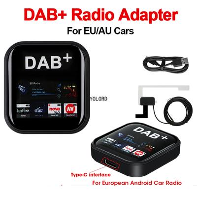 DAB+ Antenne USB Adapter Voor Europese Australië Android Auto Radio Video Multimedia Speler DAB Dongle Broadcasting