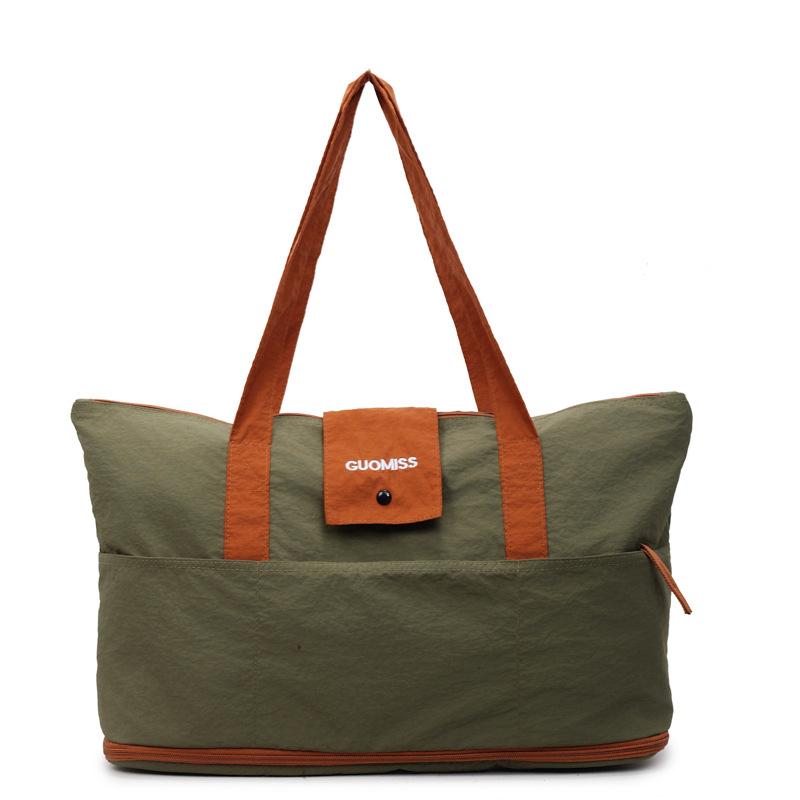 

Универсальная наплечная сумка Forest большой вместимости, простая и универсальная студенческая дорожная сумка, сумка-тоут под мышкой для поездок на работу зелёный