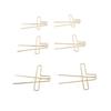 10 Pieces Paper Clip Metal Journaling Paper Clamps Office Paperclips for Paper Document Note Sorting and Organizing 88mm