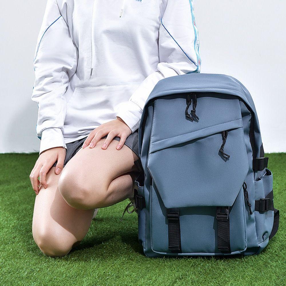 Waterproof Student Schoolbag Large Capacity Laptop Bag Storage Travel Knapsack  Unisex