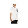 Y-3 Floral Print Crew Neck Short Sleeve T-Shirt Men Tops White IV7737