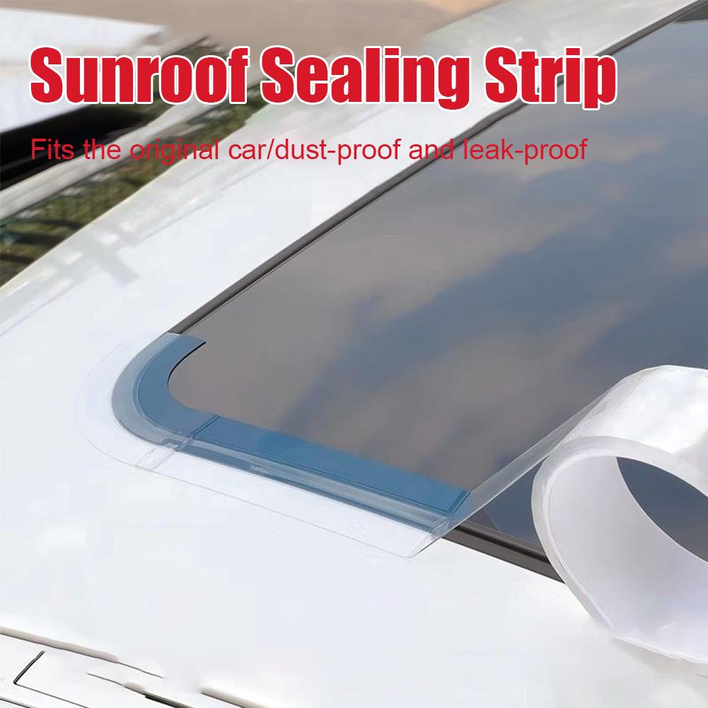 Car Sunroof Sealing Strip Waterproof Sticker Noise Strips Car Resistant High Sunroof Insulation Edge Temperature Seal M5S0