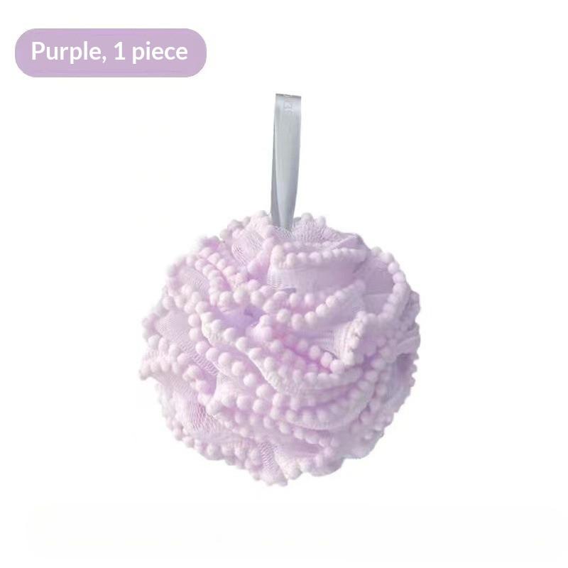 Shower Bath Sponge Balls, Cute Unisex Body Exfoliating Bathroom Accessories