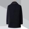 Autumn and Winter Middle-aged Men's Fleece Thickened Jacket Lapel Business Casual Thermal Jacket