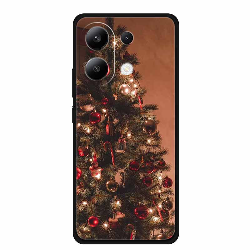 Christmas Case For Redmi Note 13 4G 5G Case Note13 Pro 5G 4G 13R Pro Soft TPU Silicone Covers for Xiaomi Redmi Note 13 Pro Plus