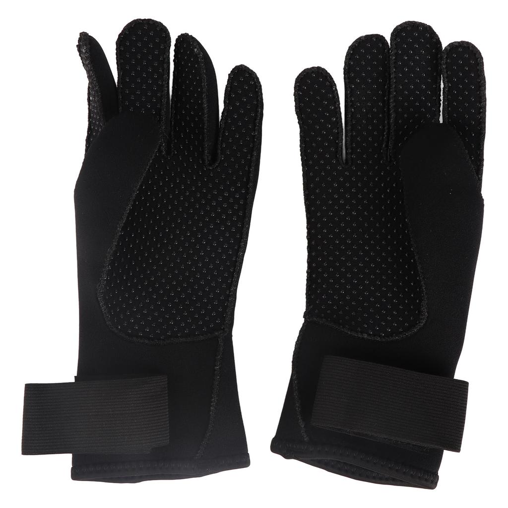 3mm Diving Gloves with Elastic Wrist Anti Slip Particles Waterproof Wetsuit Gloves for Snorkeling