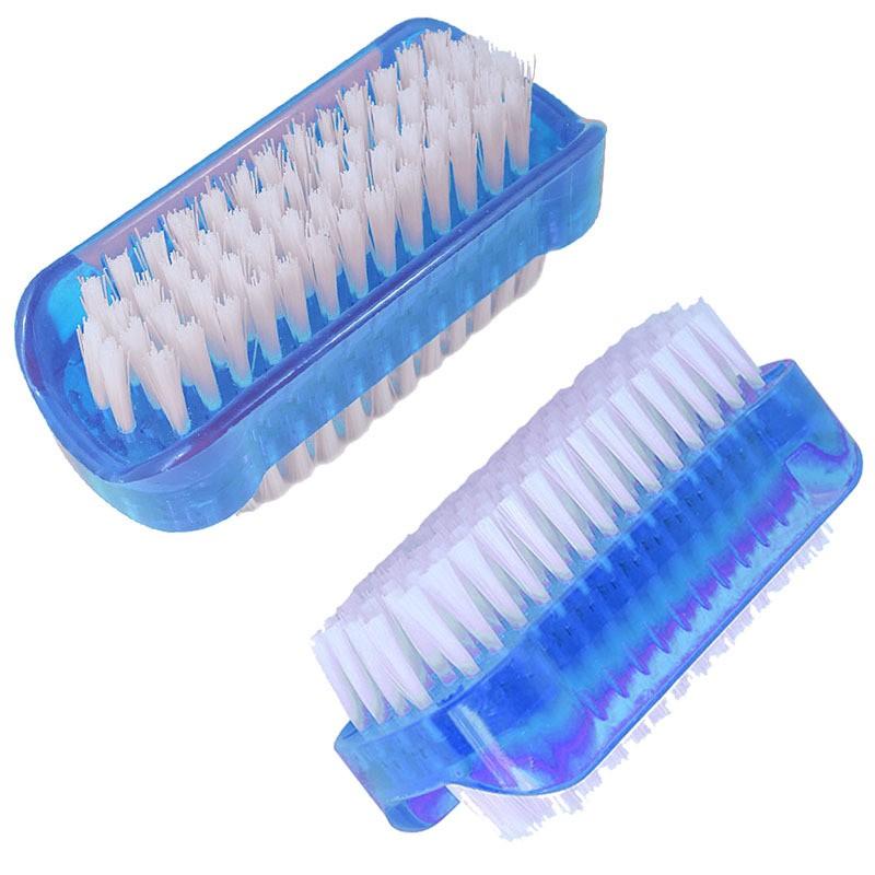 Double Sided Cleaning Brush Plastic Brush Nail Tools