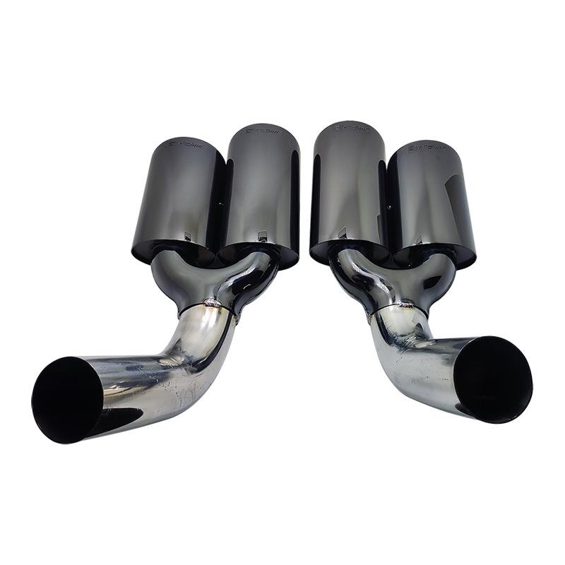 Mercedes-Benz G-Class (07-15) Dual Outlet AMG W463 Black Stainless Steel Tailpipe Exhaust.