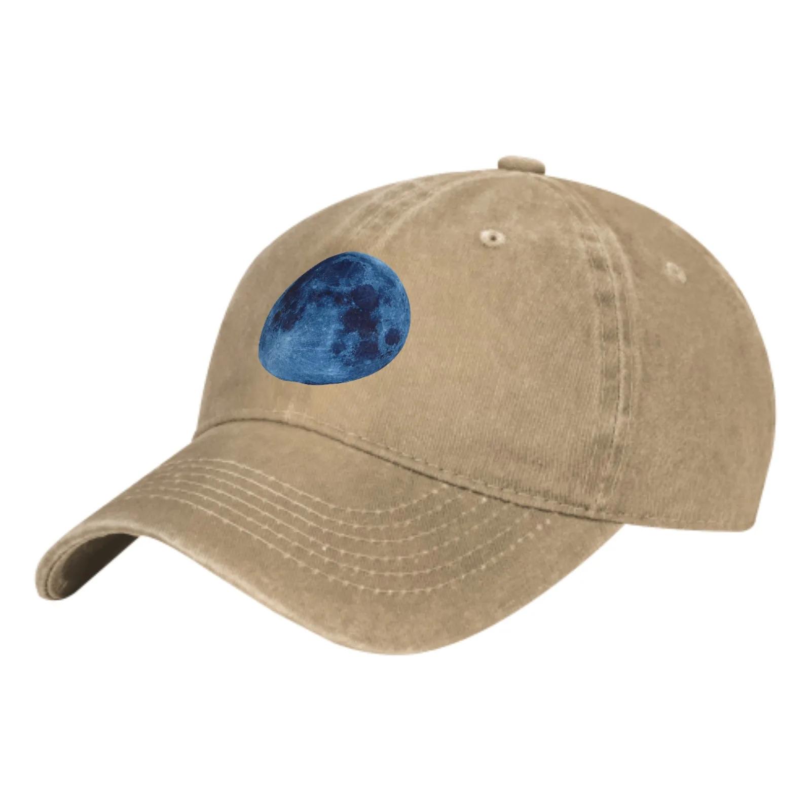 

Blue Moon Summer Classic Fashion Men Trucker Hat Cotton Breathable Women Cowboy Cap Outdoor Travel Leisure Basketball Caps Adjustable хаки