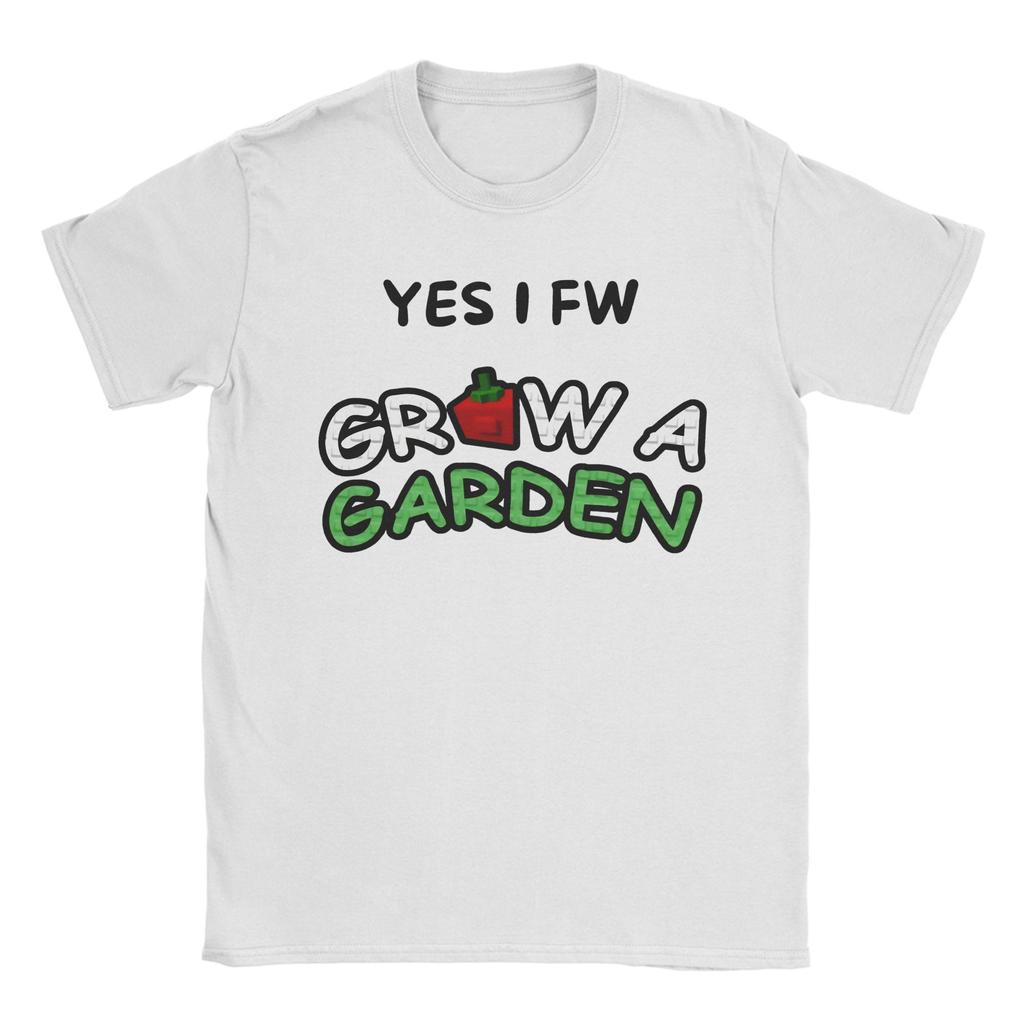 Streetwear Grow a Garden Gamer T-Shirt Men Cotton Short Sleeve Round Neck Summer Top Tee