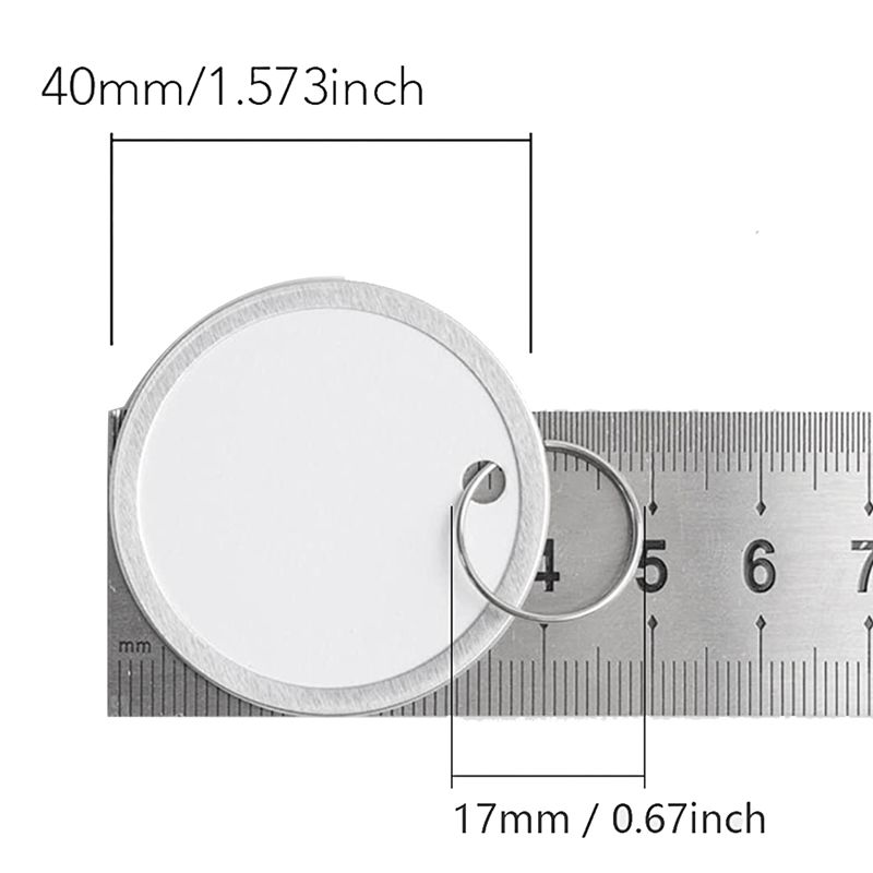 M-Modern-150 Pieses Metal Rim Tags Key Tags 1.57 Inch Round Paper Tags With Metal Rings For Car Keys And Door Keys