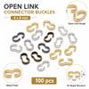 100Pcs Smooth Finish Charm Connector  for Bracelets Necklaces Making DIY Jewelry Materials
