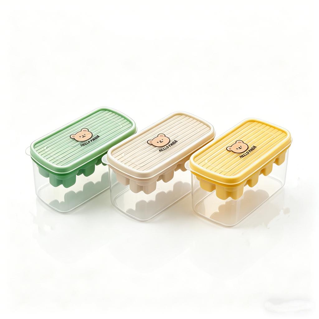 Mini 8 Grids Plastic Ice Mold With Ice Cube Box Reusable Ice Cube Tray Drink Whisky Ice Coolers Ice Cube Maker Kitchen Bar Tools