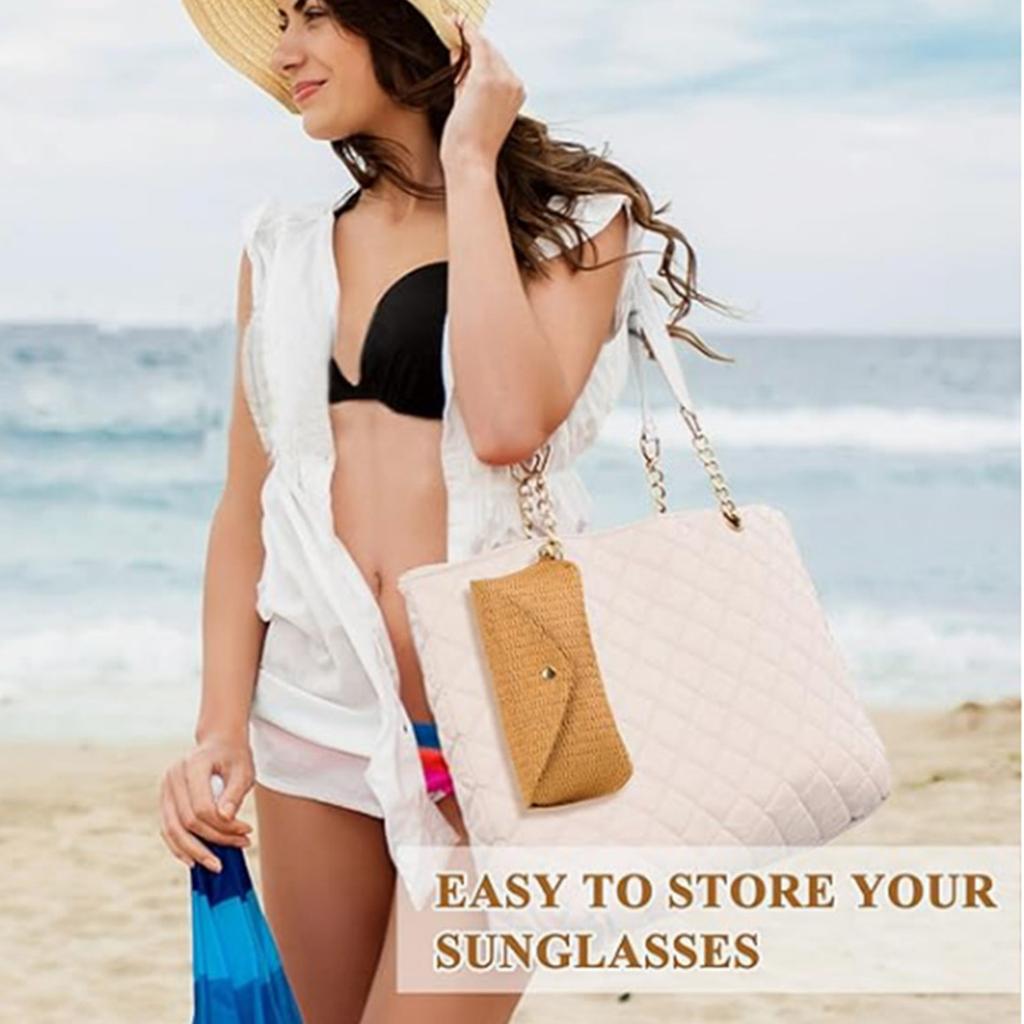 Fashion Eyewears Pouch with Hanging Hook Dustproof Scratchprevent Sunglasses Storage Case For Travel and Daily Use