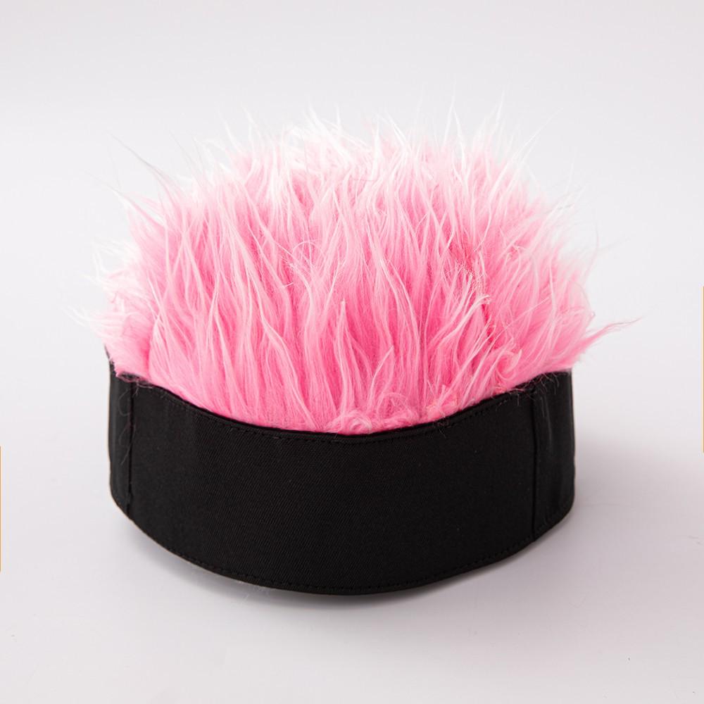 Vintage Hip-Hop Brimless Wig Hat: Retro Melon Skin Design