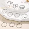 New Butterfly Ring Open Multi-joint Ring Set 2-piece Love Ring Female Design Sense Niche