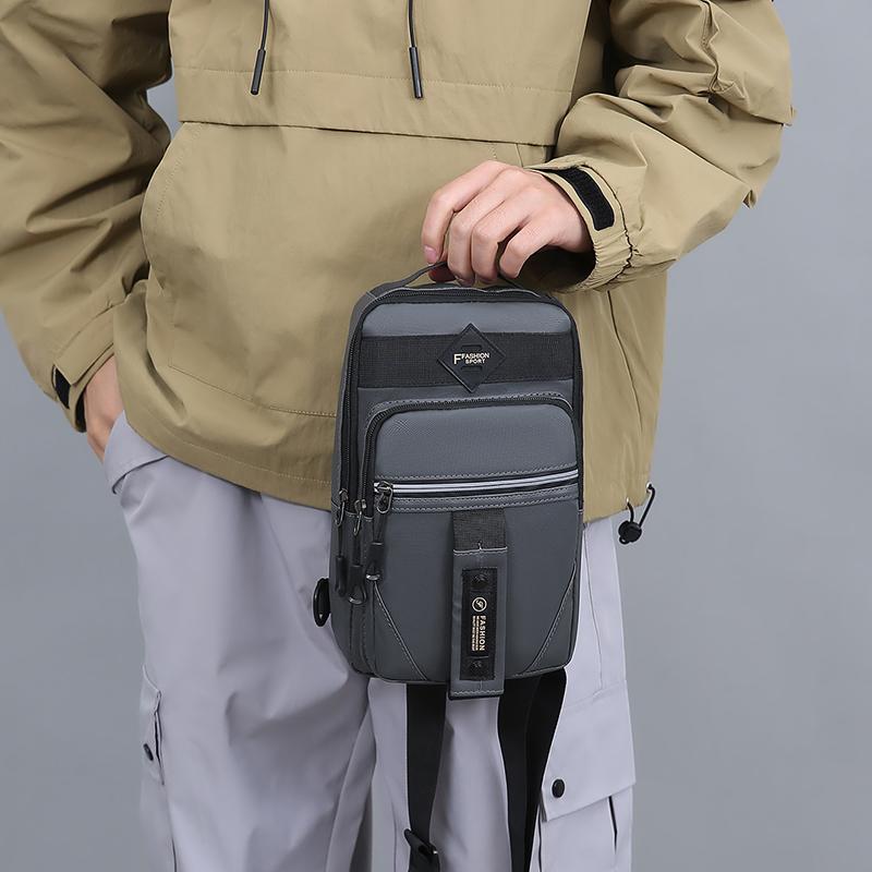 High Quality Men's Crossbody Bag Fashion Casual Waist Packs Male Chest Handbag Bolsa