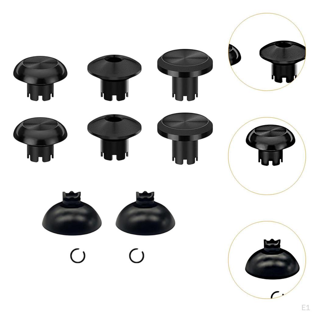 6 Peças Capas de Pegada para Polegar Substitui Controles de Joystick Coberturas de Proteção de Liga de Alumínio Anti