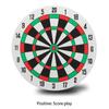 Dart Board Set with 2 Steel Tip Darts Double Side Staple-Free Dartboard Throwing Foam for Play Battle Game Party Supplie