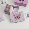 Ins Style Girl DIY Hand Account Sticker Goo Card Storage Box Student Desktop Finishing Star Card Storage Iron Box